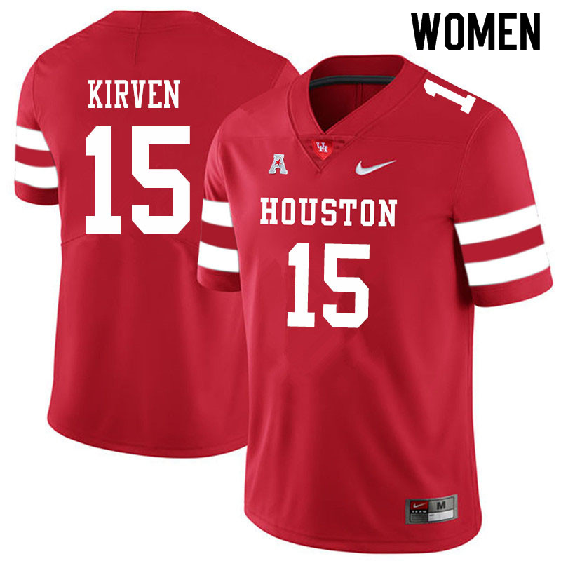 Women #15 Zamar Kirven Houston Cougars College Football Jerseys Sale-Red